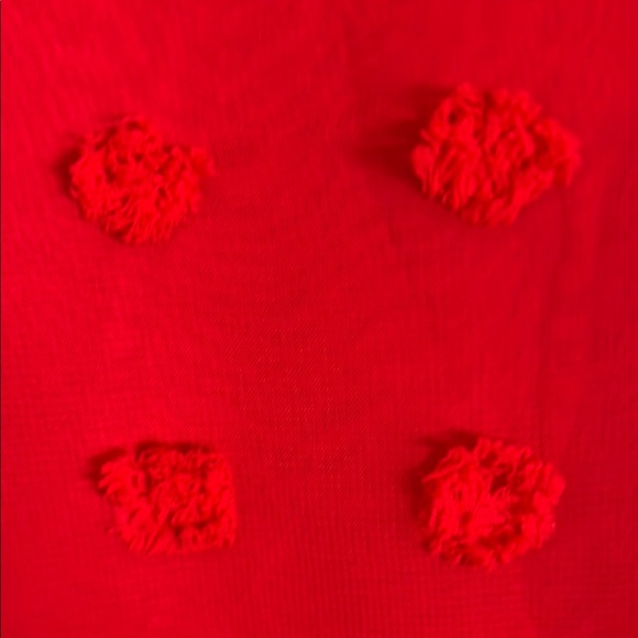 Vibrant Red, Lined, Textured Dress, Size XL - Picture 4 of 12